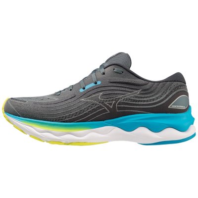Zapatillas Para Correr Mizuno WAVE Skyrise 4 Hombre - Grises Oscuro / Azules / Azules - Chile M591D